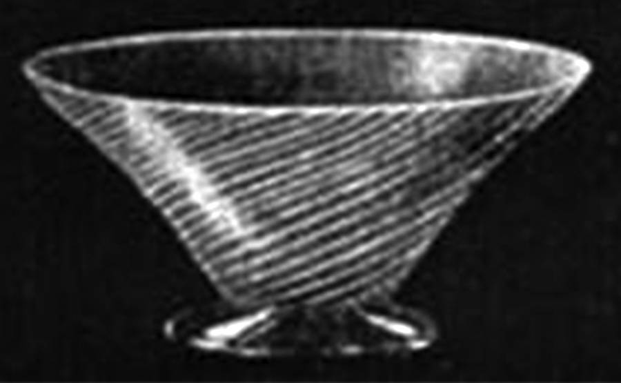 Odette Green Footed Dessert by J H Venon Crystal-1