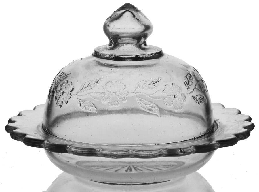 Daisy Leaf Band Round Covered Butter by Jenkins-1