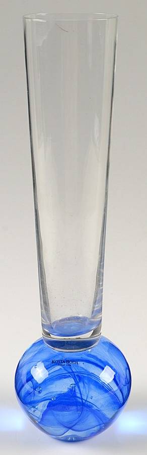 Cool Moon-Blue Moon 11" Flower Vase by Kosta-Boda-1