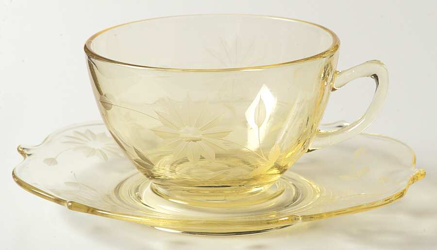 Jubilee Yellow Cup & Saucer Set by Lancaster-1