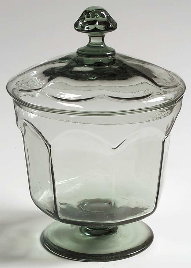 Antique Pale Green Candy Dish & Lid by Lenox-1