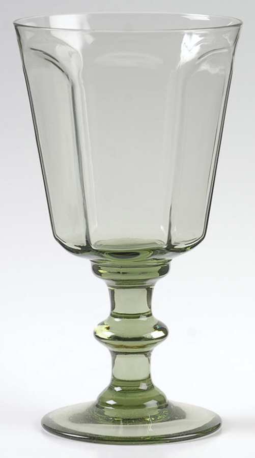 Antique Pale Green Water Goblet by Lenox-1