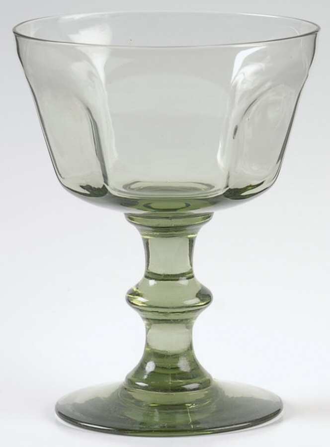 Antique Pale Green Champagne/Tall Sherbet by Lenox-1
