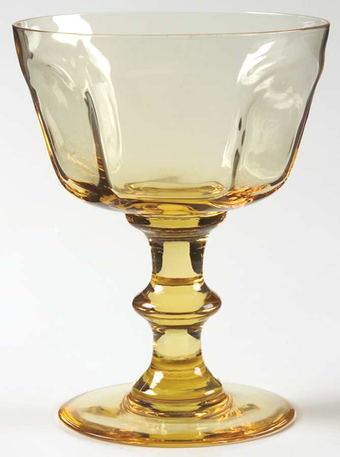 Antique Yellow Champagne/Tall Sherbet by Lenox-1