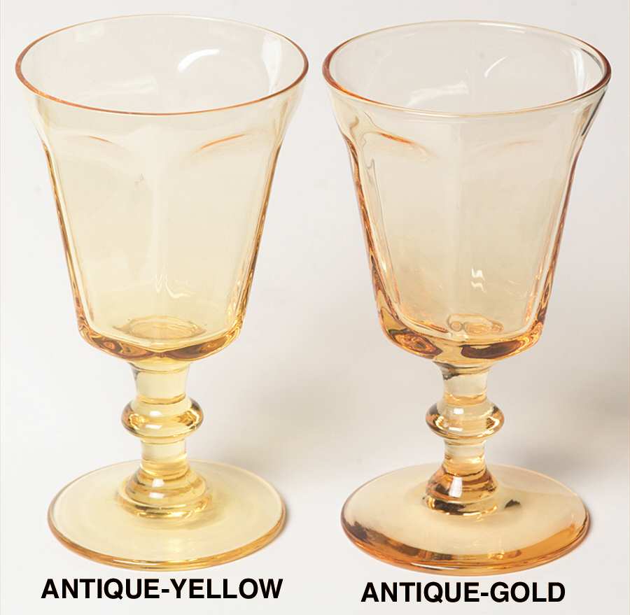 Antique Yellow Wine Glass by Lenox-1