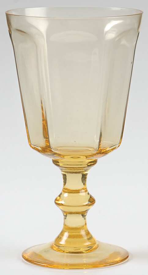 Antique Yellow Water Goblet by Lenox-1