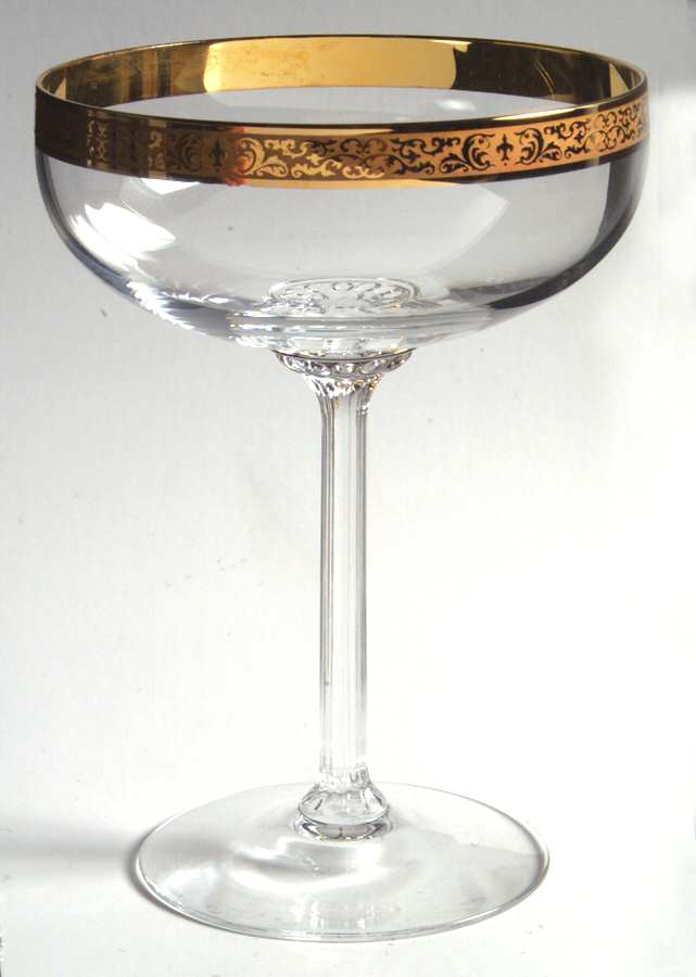 Autumn (Wide Gold Band) Champagne/Tall Sherbet by Lenox-1