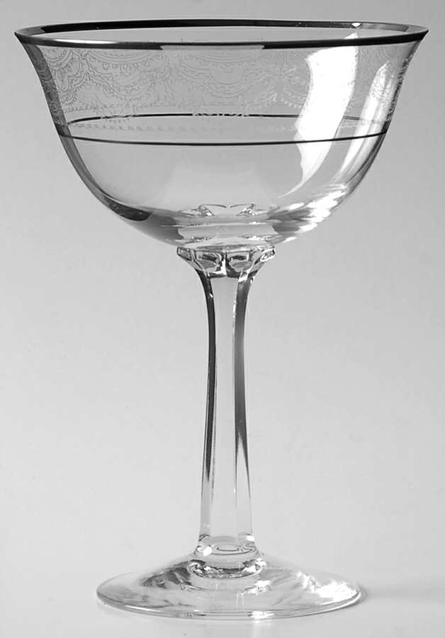 Fair Lady (Platinum Trim) Champagne/Tall Sherbet by Lenox-1