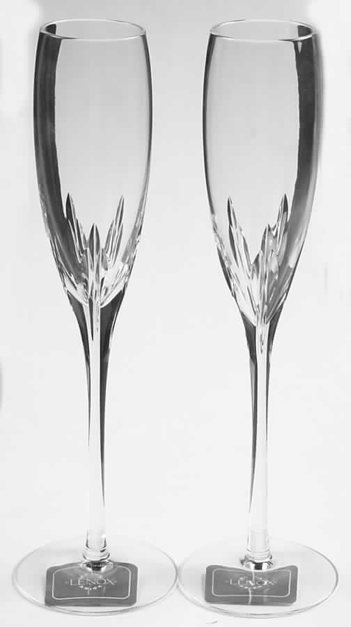 Firelight Clear (Set of 2 Boxed) Millennium Fluted Champagne by Lenox-1