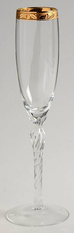 Holiday (Newer, Gold Trim) Fluted Champagne by Lenox-1