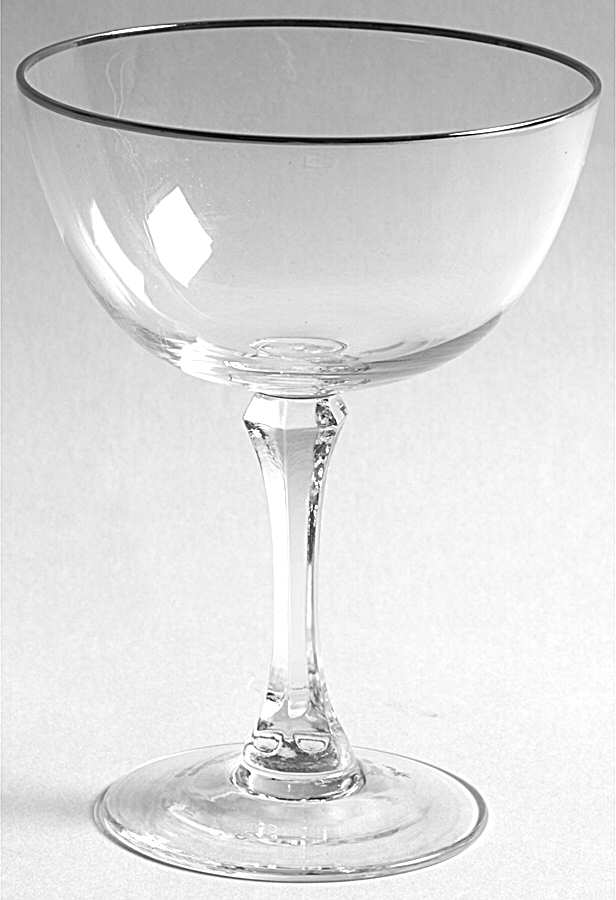 Montclair (Platinum Trim) Champagne/Tall Sherbet by Lenox-1