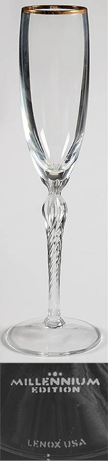 Monroe (Gold Trim) Millennium Fluted Champage by Lenox-1