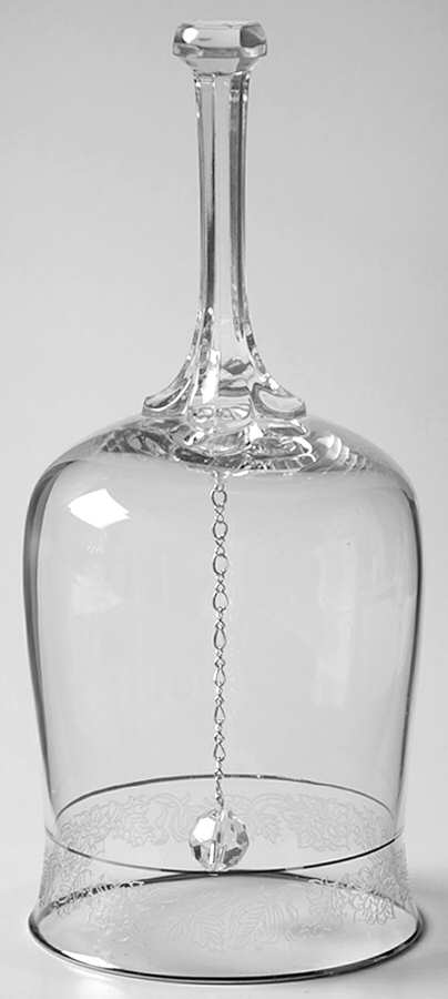 Moonspun (Platinum Trim) Bell Made From Goblet by Lenox-1
