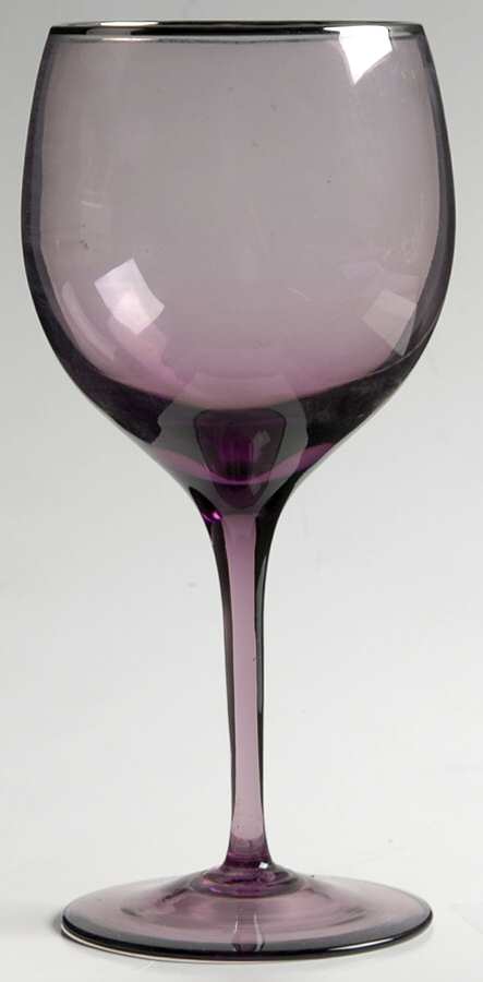 Plum Shadow (Platinum Trim) Water Goblet by Lenox-1