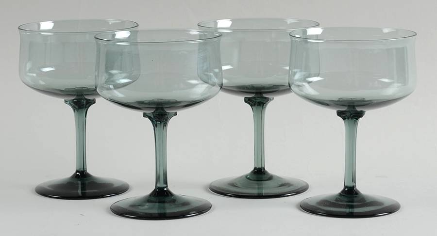 Silver Mist Blue Gray Champagne Tall Sherbet - Set of 4 by Lenox-1