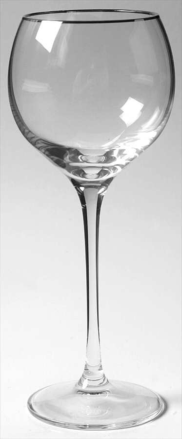 Solitaire Platinum Wine Glass by Lenox-1