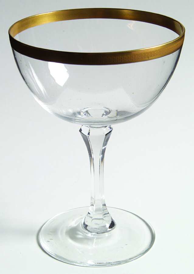 Tuxedo (Gold Trim) Champagne/Tall Sherbet by Lenox-1