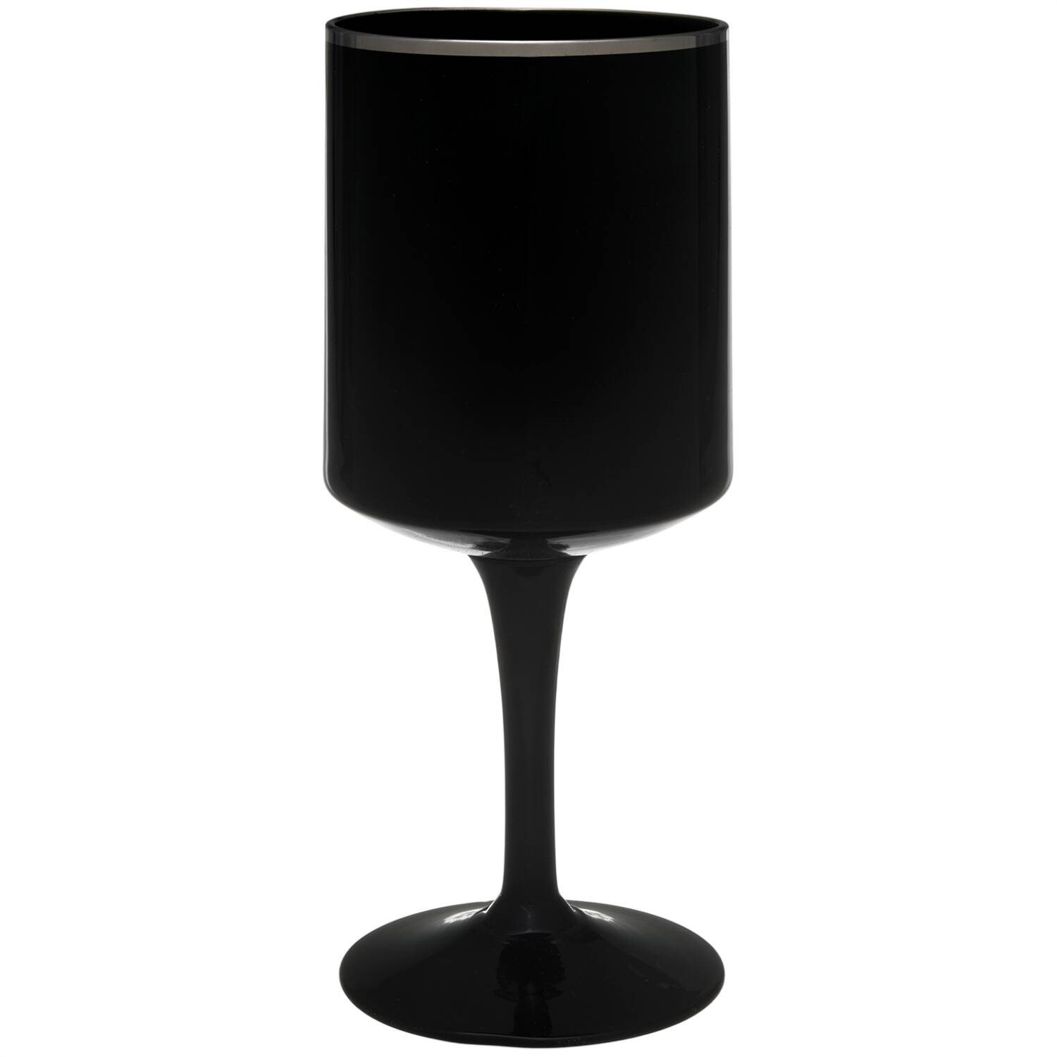 Venture Black (Platinum Trim) Wine Glass by Lenox-1