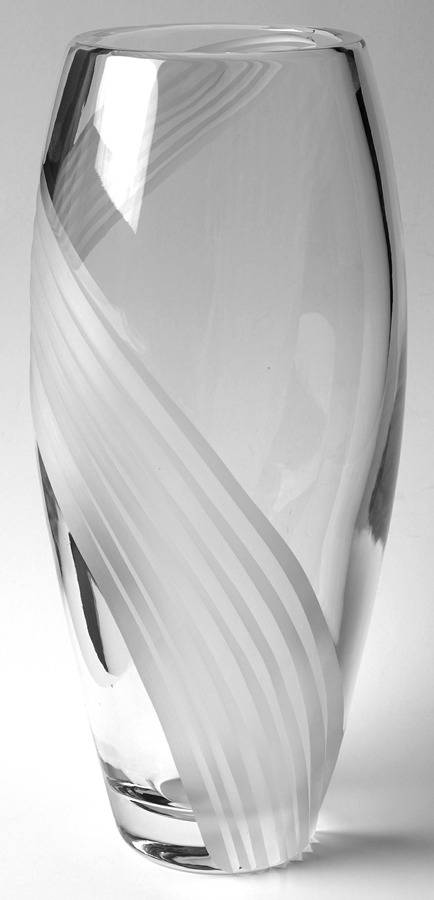 Windswept Clear 11" Flower Vase by Lenox-1