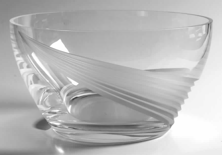 Windswept Clear 8" Round Bowl by Lenox-1