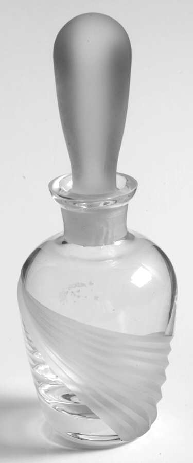 Windswept Clear Round Perfume Bottle & Stopper by Lenox-1