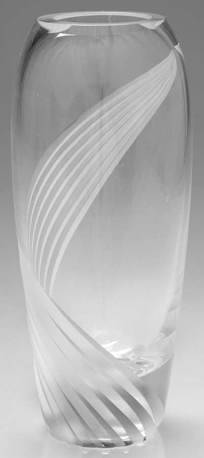 Windswept Clear 9" Flower Vase by Lenox-1