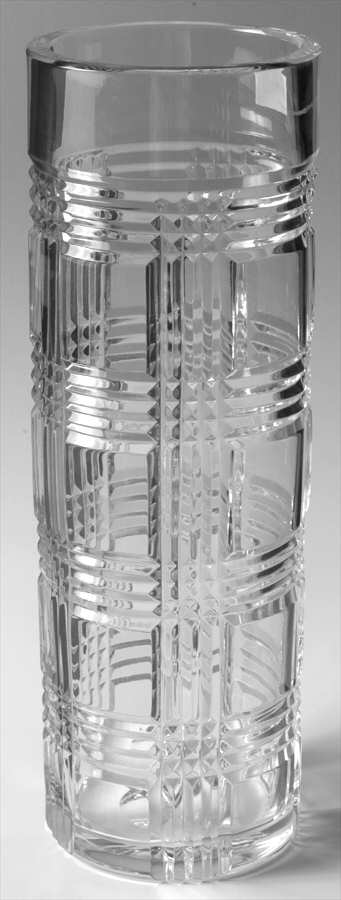 Glen Plaid 12" Straight Vase by Ralph Lauren Crystal-1