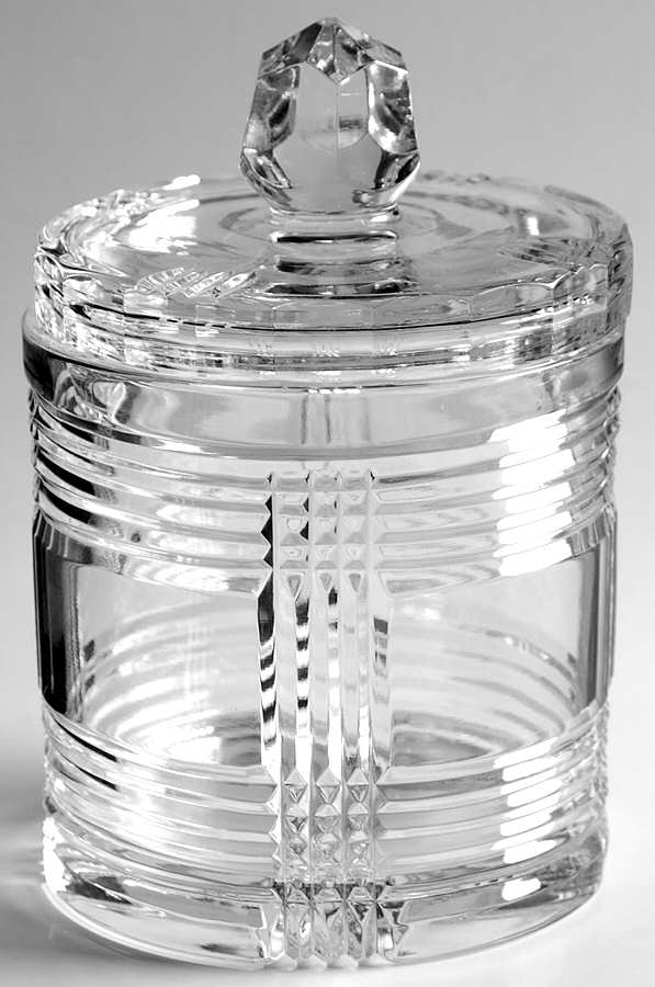 Glen Plaid Candy Jar & Lid by Ralph Lauren Crystal-1