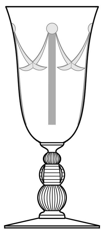 Antoinette Water Goblet by Libbey Glass Company-1