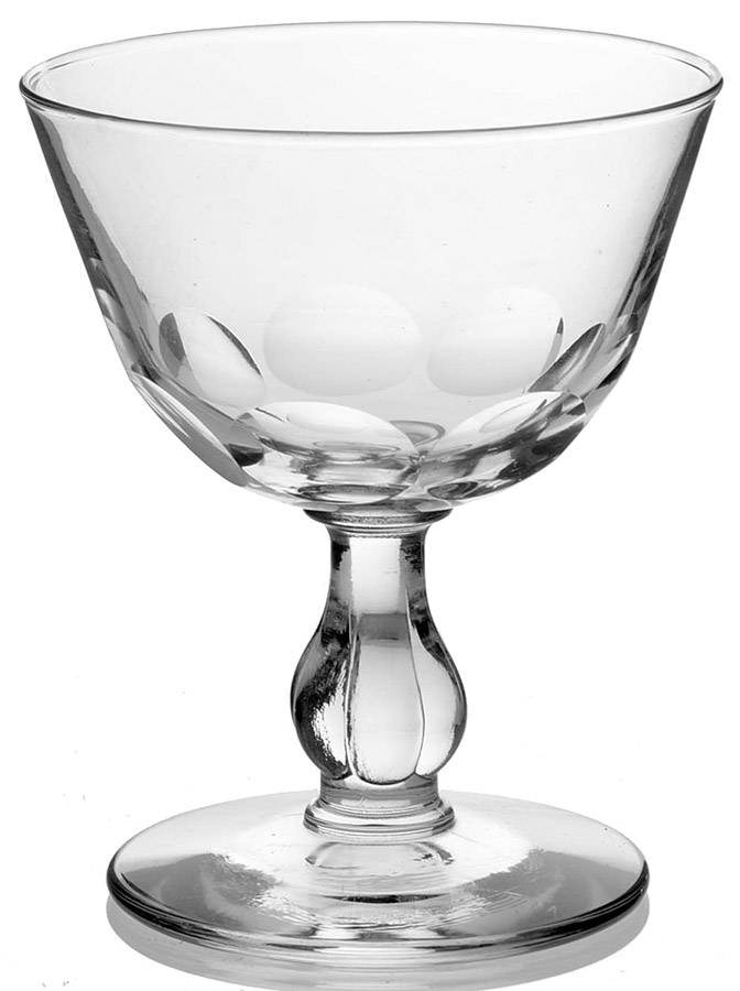 Coin Cut Champagne/Tall Sherbet by Libbey Glass Company-1