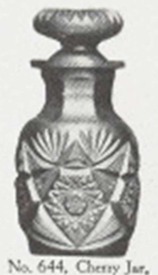 Colonna Cherry Jar & Lid by Libbey Glass Company-1