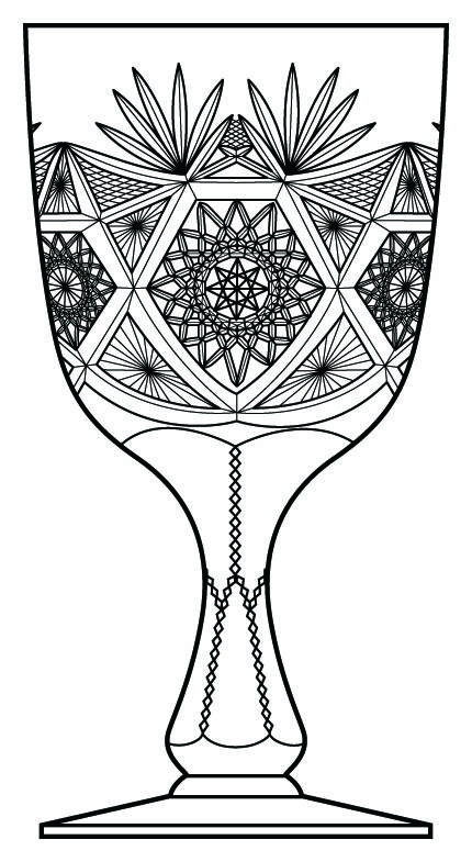 Colonna Water Goblet by Libbey Glass Company-1