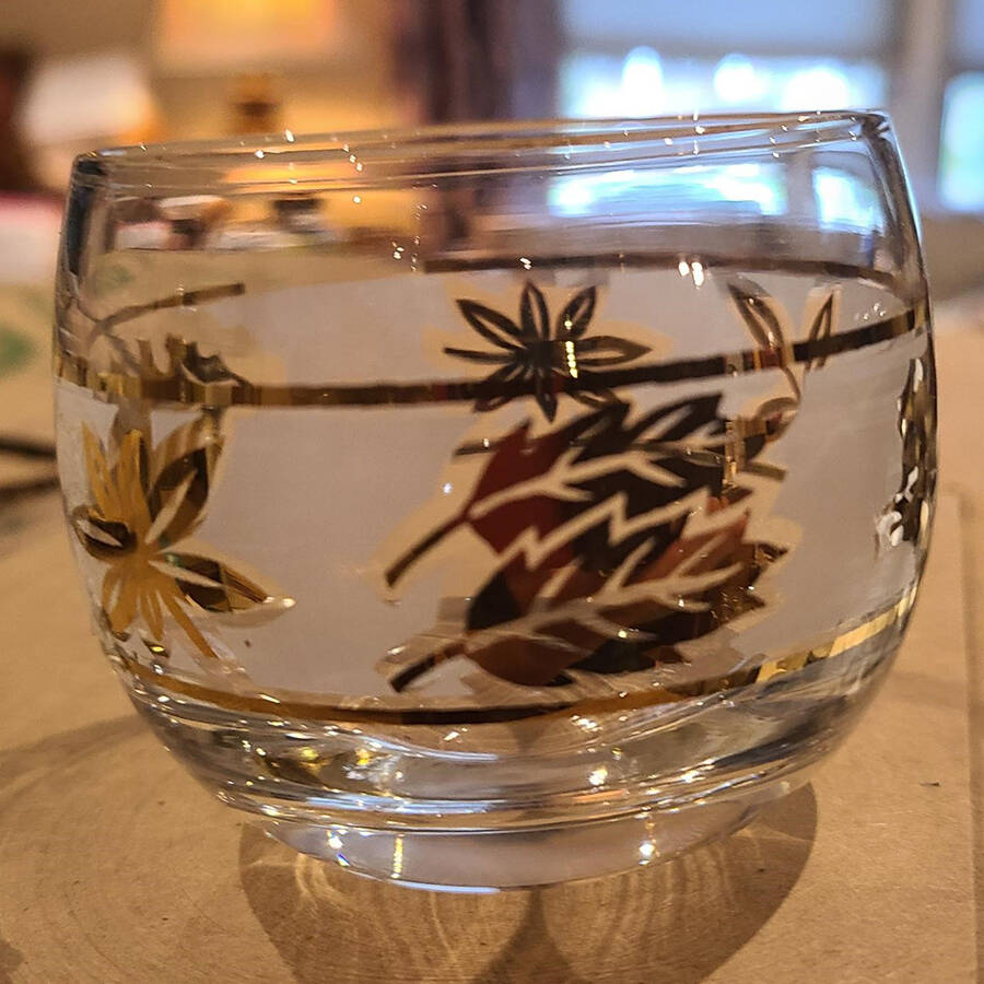 Golden Foliage Roly Poly by Libbey Glass Company-1
