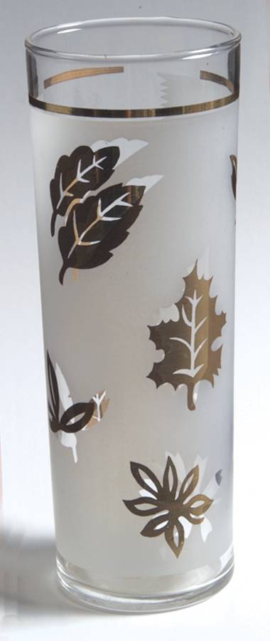 Golden Foliage Tom Collins Glass by Libbey Glass Company-1