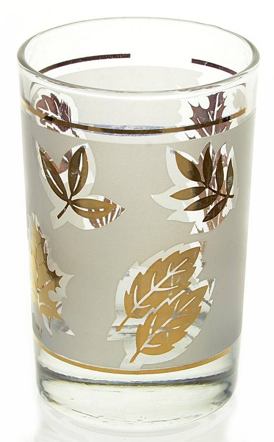 Golden Foliage Flat Juice Glass by Libbey Glass Company-1
