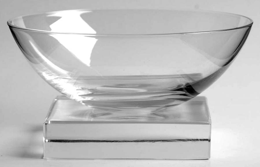 Knickerbocker Clear (Stem 3400, Square Base) Champagne/Tall Sherbet by Libbey Glass Company-1