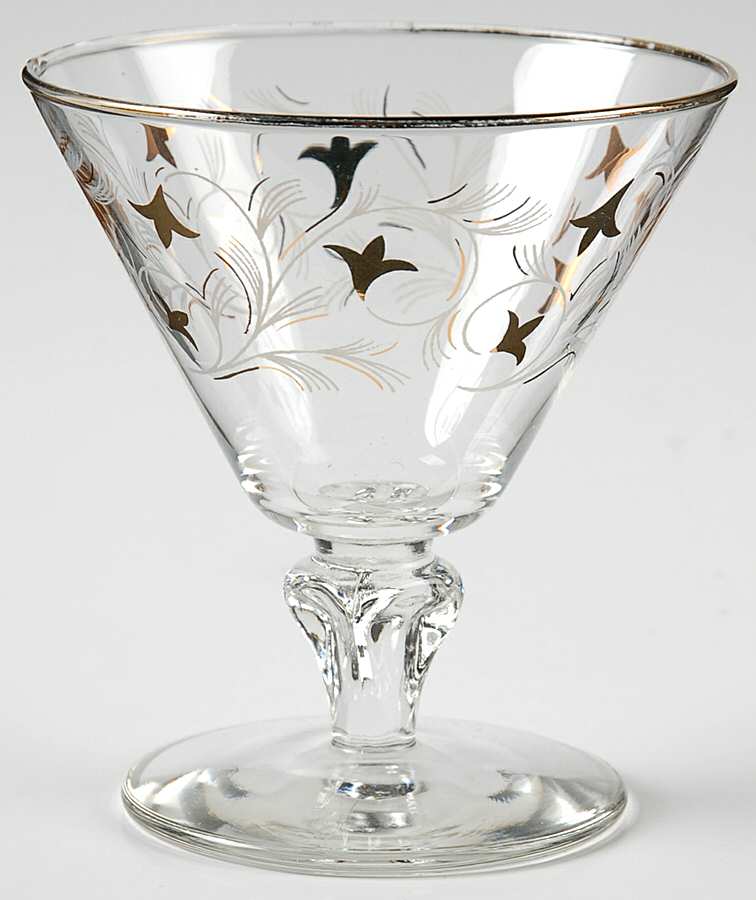 Royal Fern (Stem 3004) Champagne/Tall Sherbet by Libbey Glass Company-1