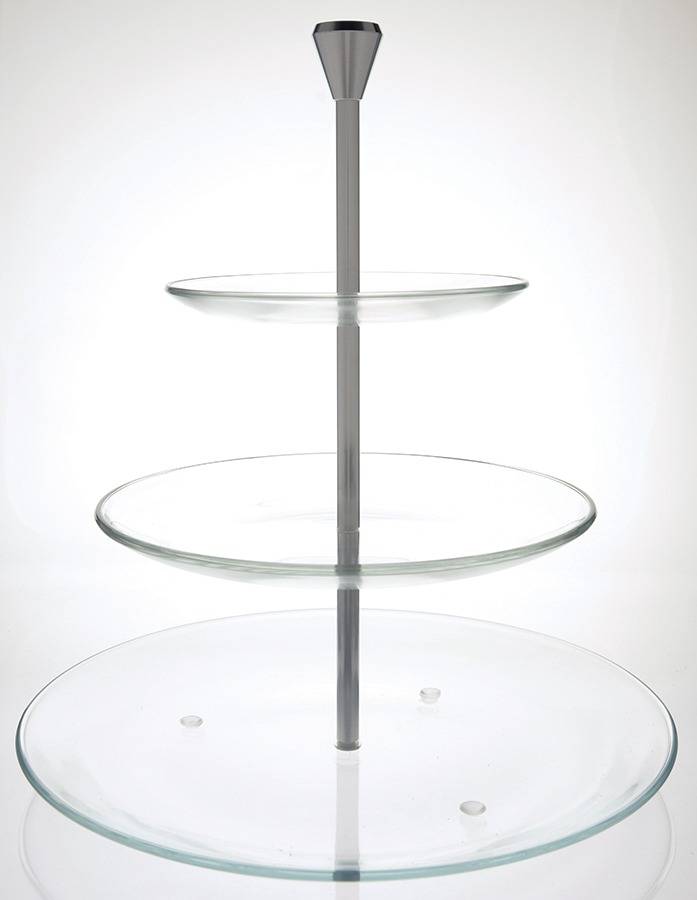 Michelangelo 3 Tier Serving Tray by Luigi Bormioli-1