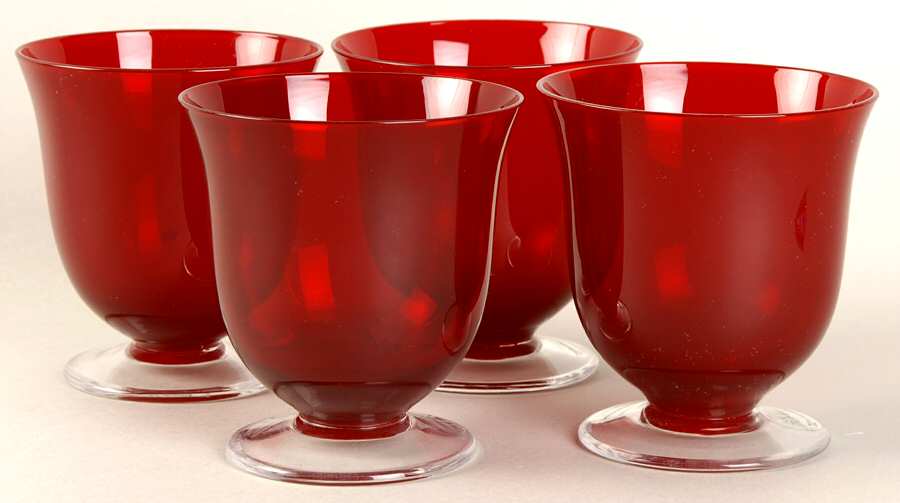 Holiday Gems Ruby Double Old Fashioned - Set of 4 by Lenox-1