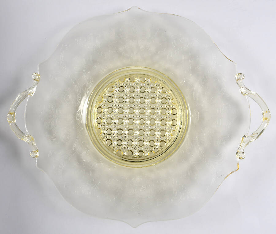 Landrum Topaz Handled Cake Plate by Lancaster-1