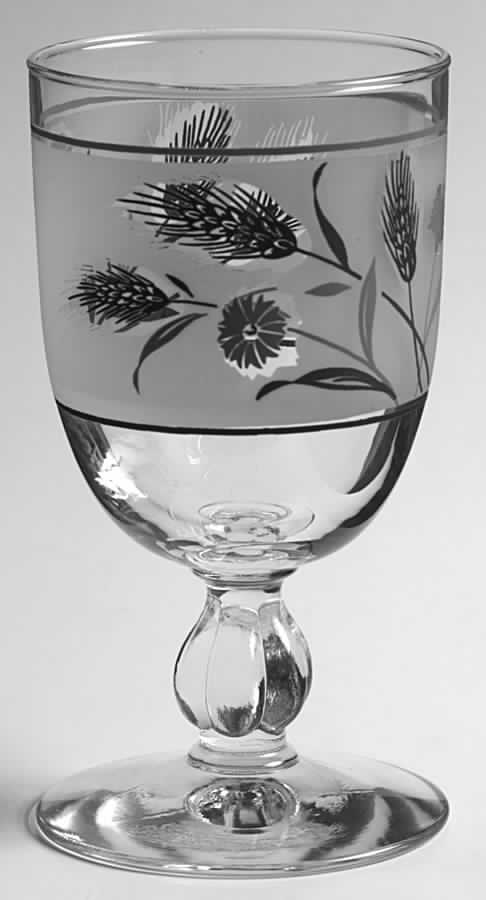 Wild flower Water Goblet by Duz Crystal-1