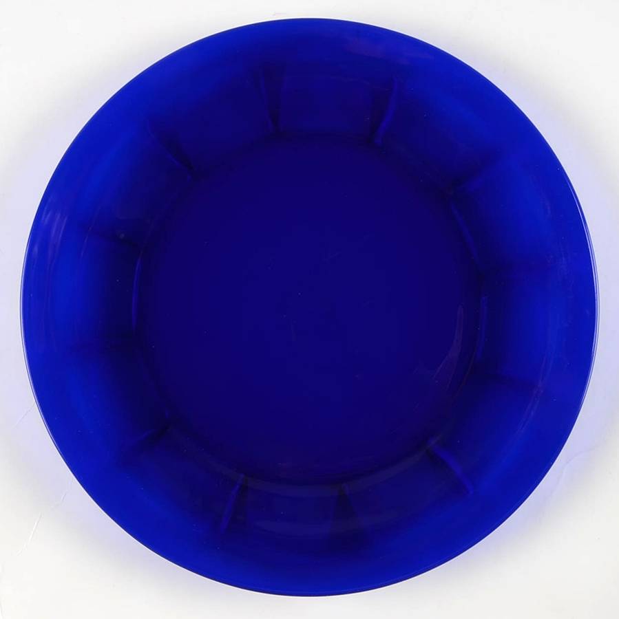 Gibraltar Cobalt Blue Dinner Plate by Libbey Glass Company-1