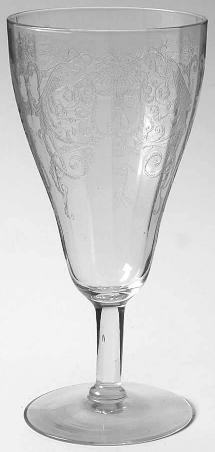 Bird of Paradise (No Trim) Low Water Goblet by Lippincott-1