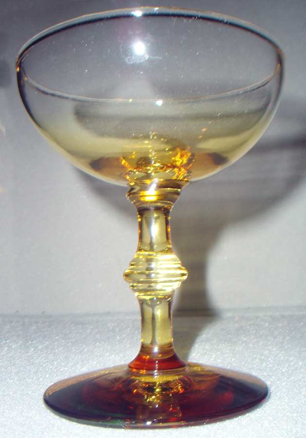 Forever Amber Champagne/Tall Sherbet by Libbey Glass Company-1
