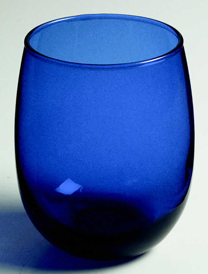 Geometrix Cobalt (Undecorated) Cooler by Libbey Glass Company-1