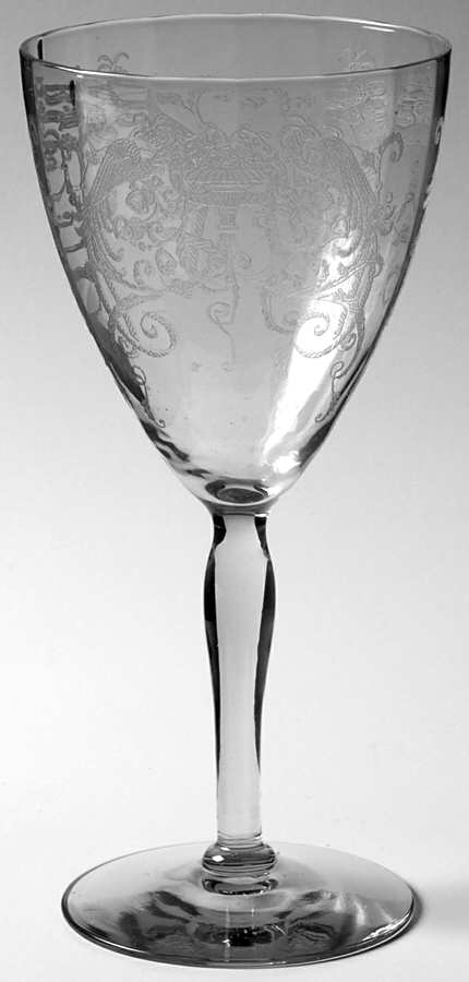 Bird of Paradise (No Trim) Water Goblet by Lippincott-1