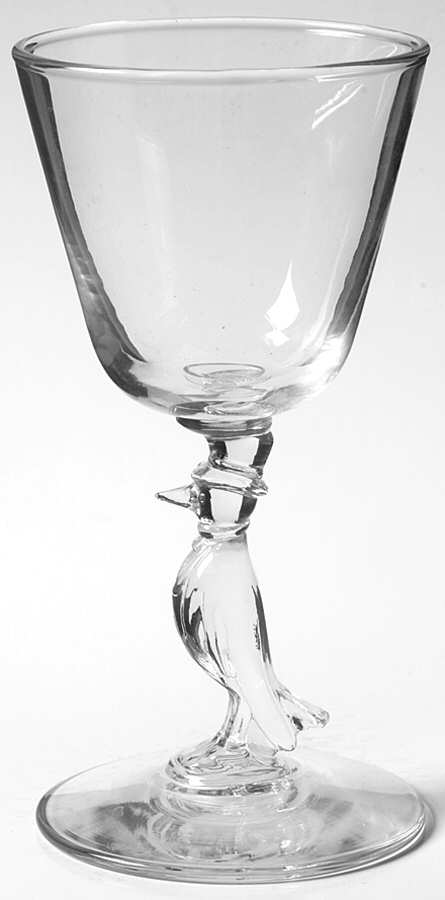 Old Crow Wine Glass by Libbey Glass Company-1