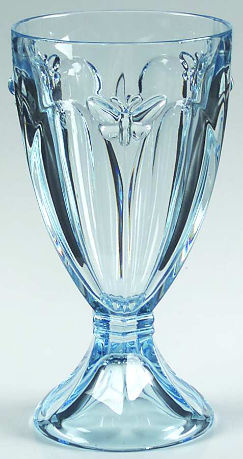 Butterfly Meadow Blue Water Goblet by Lenox-1