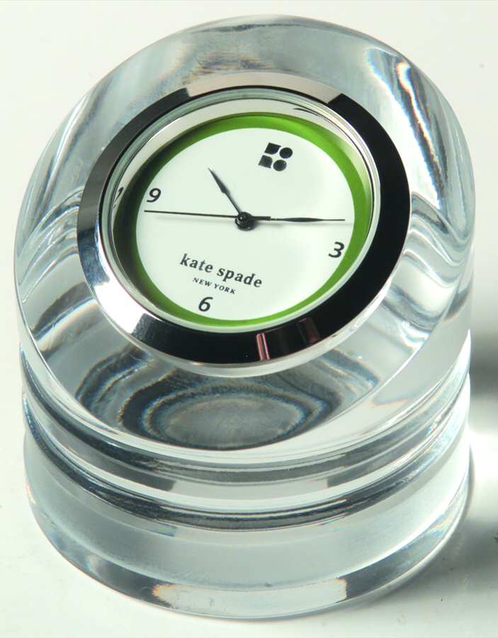 Library Stripe Mini Clock by Lenox-1