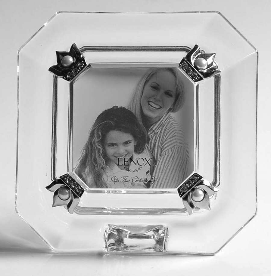 Diamonds & Pearls (Giftware) Frame-Holds 2" X 2" Photo by Lenox-1